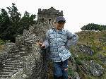 In front of the GREAT WALL